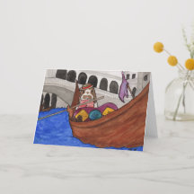 ココナッツの冒険：2月グリーティングカードA5