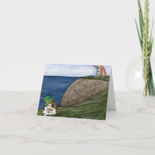 ココナッツの冒険:3月グリーティングカード4"x5.6" シーズンカード (正面)