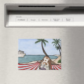 ココナッツの冒険: 6月マグネット3.5"x2.5" マグネット (インサイチュ (食洗機))