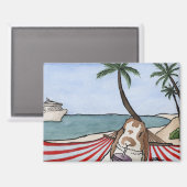 ココナッツの冒険: 6月マグネット3.5"x2.5" マグネット (正面/裏面)