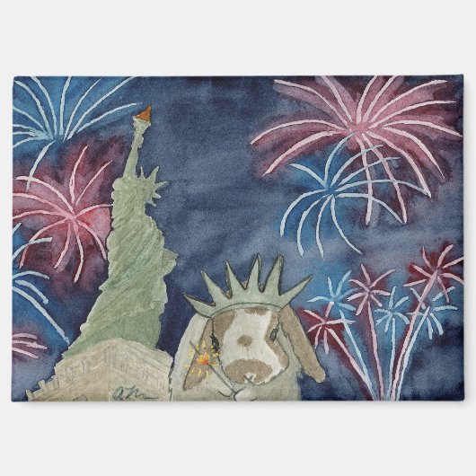 ココナッツの冒険： 7月マグネット3.5"x2.5" マグネット (正面)