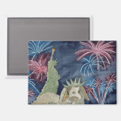 ココナッツの冒険： 7月マグネット3.5"x2.5" マグネット (正面/裏面)