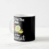 ココナッツの夏にライムを入れるカジュアル コーヒーマグカップ (正面左)