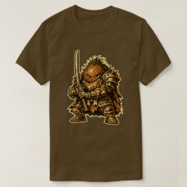 ココナッツの戦士 — ユーモアあふれるトロピカルフルーツの重装戦士 Tシャツ