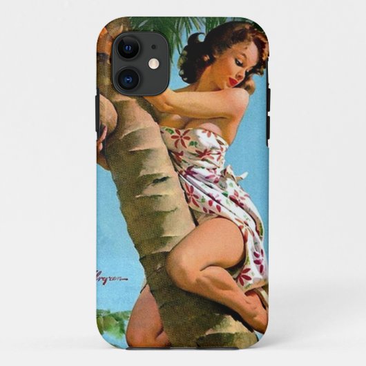 ココナッツの木がピンと張る Case-Mate iPhoneケース (裏面)