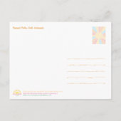 ココナッツの木と青い海、バリ島インドネシア - 旅行ポストカード シーズンポストカード (裏面)