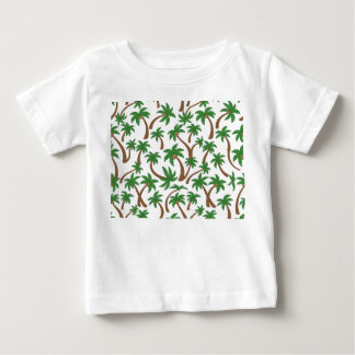 ココナッツの木の模様 ベビーTシャツ