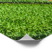 ココナッツの木の間の絵画川 ポスター (角)