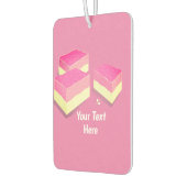 ココナッツの氷塊 – 英国の菓子 – あなたのテキスト カーエアーフレッシュナー (左)