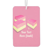 ココナッツの氷塊 – 英国の菓子 – あなたのテキスト カーエアーフレッシュナー (裏面)