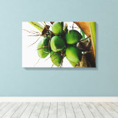 ココナッツの集カリブのまり キャンバスプリント (インサイチュ (ウッドフロア))