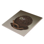 ココナッツは顔、c.1895に彫刻しました タイル (側面)