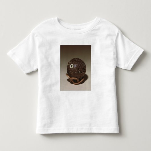 ココナッツは顔、c.1895に彫刻しました トドラーTシャツ (正面)