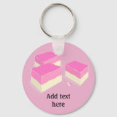 ココナッツアイスカスタムブロックの色 – 名前を追加 キーホルダー (正面)