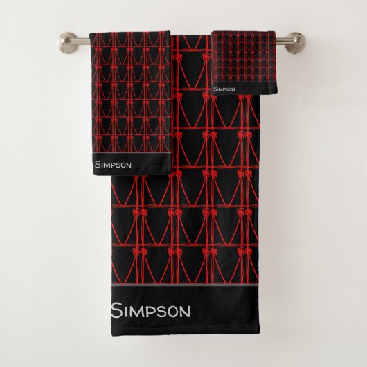 ココナッツエレガントツリーのシルエットパターン バスタオルセット (インサイチュ)