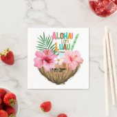 ココナッツカクテル ハワイアンルアウ トロピカルパーティー スタンダードカクテルナプキン (インサイチュ)