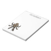 ココナッツカニ漫画イラストレーション ノートパッド (回転)