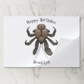 ココナッツカニ漫画イラストレーション ペーパーパッド (折り畳み)