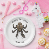 ココナッツカニ漫画イラストレーション ペーパープレート (パーティー)