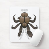 ココナッツカニ漫画イラストレーション マウスパッド (マウス)