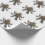 ココナッツカニ漫画イラストレーション ラッピングペーパー (角)