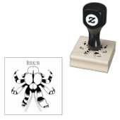 ココナッツカニ漫画イラストレーション ラバースタンプ (押印)