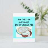 ココナッツクリームパイ愛好家 ポストカード (スタンド正面)