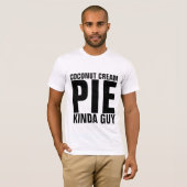 ココナッツクリームパイ男メンズTシャツ Tシャツ (正面フル)