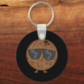 ココナッツサマーフルーツココナッツとサングラスラブ キーホルダー (正面)