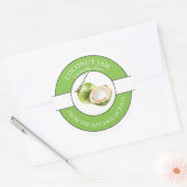 ココナッツジャムラベル ラウンドシール (封筒)