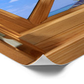 ココナッツツリートロピカルフェイクフェイクウインドウイリューション ポスター (角)