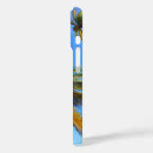 ココナッツツリーフォンケース – ブルースカイトロピカルデコール Case-Mate iPhoneケース (裏面 / 左)