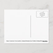 ココナッツツリーボタニカルイラストレーション ポストカード (裏面)