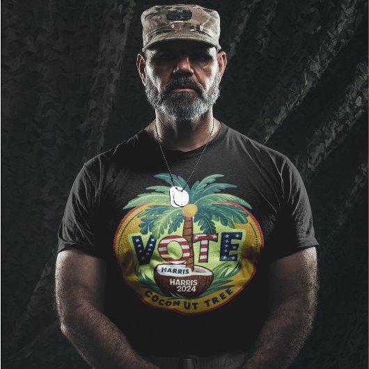 ココナッツツリー投票のためにカマラハリス Tシャツ
