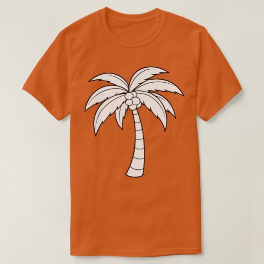 ココナッツツリーTシャツ4 Tシャツ (デザイン正面)