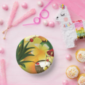 ココナッツティキバールアウ（ハワイ式宴会）トロピカル  ペーパーボウル (パーティー)