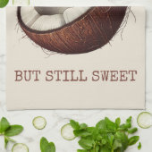 ココナッツティータオル「ひび割れたがまだ甘い」 キッチンタオル (折り畳み)