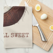 ココナッツティータオル「ひび割れたがまだ甘い」 キッチンタオル (四つ折り)