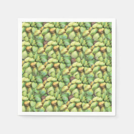 ココナッツトロピカルフルーツパターン スタンダードカクテルナプキン