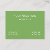 ココナッツトロピカルフルーツパターン 名刺 (裏面)