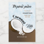 ココナッツトロピカルフルーツ ワインラベル (シングルラベル)