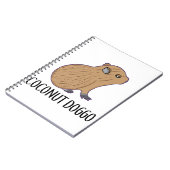 ココナッツドッゴカピバラカワイイミームかわいいベビー ノートブック (左側)