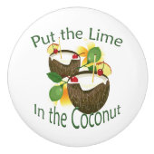 ココナッツドリンクティキバードアノブ セラミックノブ (正面)