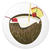 ココナッツドリンクティキバードアノブ セラミックノブ (正面)