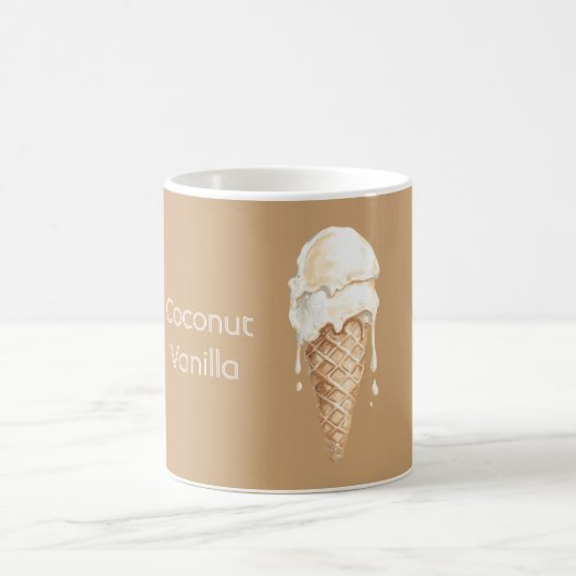 ココナッツバニラアイスクリームコーン コーヒーマグカップ (中央)