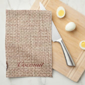 ココナッツバーラッププリントキッチンタオル キッチンタオル (四つ折り)