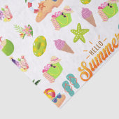 ココナッツパターンと夏のシームレス 薄葉紙 (詳細)