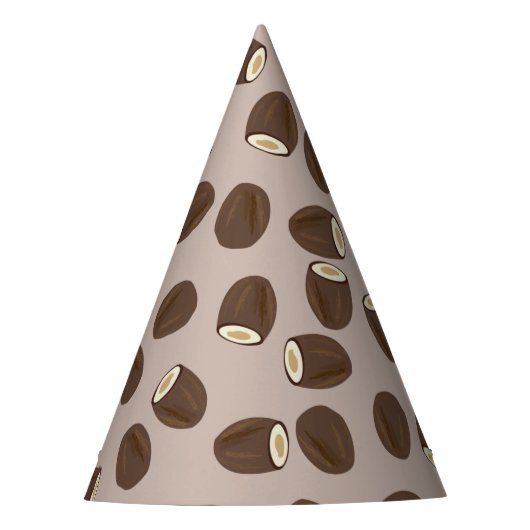 ココナッツパターン パーティーハット (正面)
