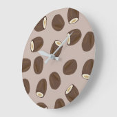 ココナッツパターン ラージ壁時計 (傾斜)