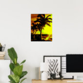 ココナッツパームズアットサンセット ポスター (ホームオフィス)